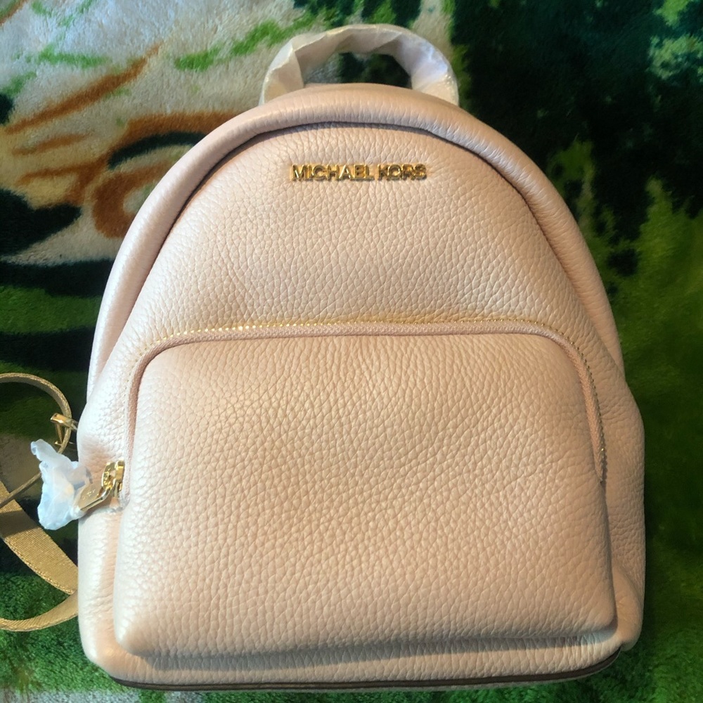 MK light pink backpack